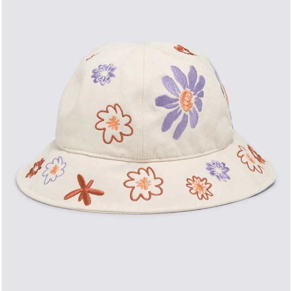 Vans summer blooms embroidered bucket hat size L/XL - Picture 2 of 10